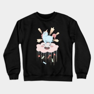 Unicorn and Cloud Crewneck Sweatshirt